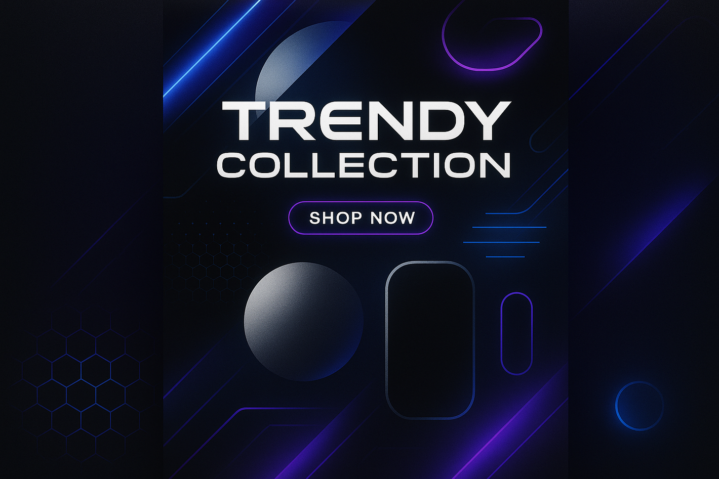 give me attractive cool poster for trendy product collection